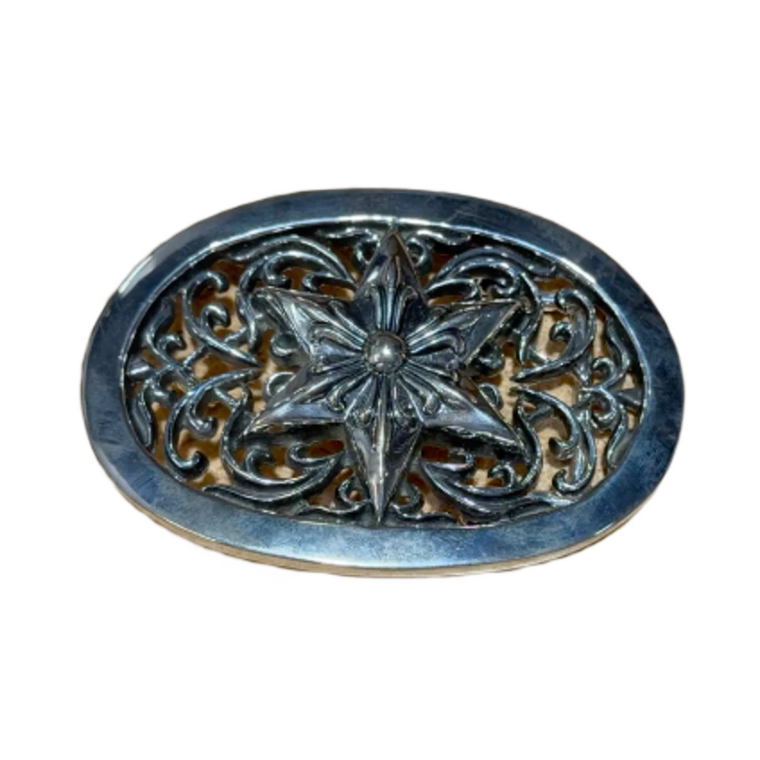 Chrome Hearts 'Star Oval' XL Belt Buckle