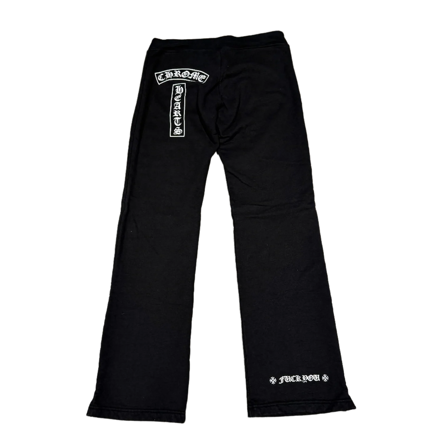 Chrome Hearts 'T Bar F You' Black Sweatpants - Image 2
