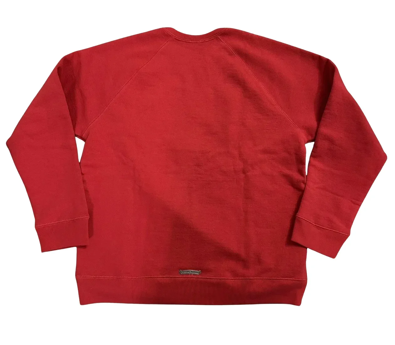 Chrome Hearts 'Triple Cross' Embroidered Red Crewneck - Image 2