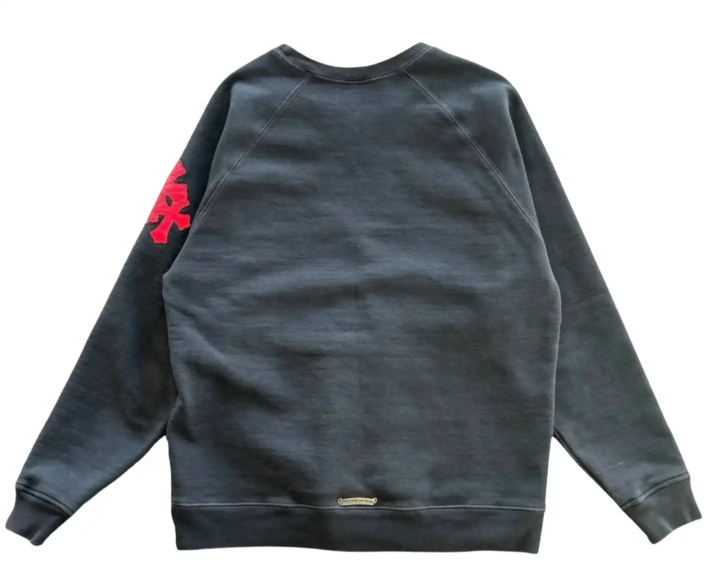 Chrome Hearts 'Triple Red Cross' Navy Crewneck Sweatpant Set - Image 4