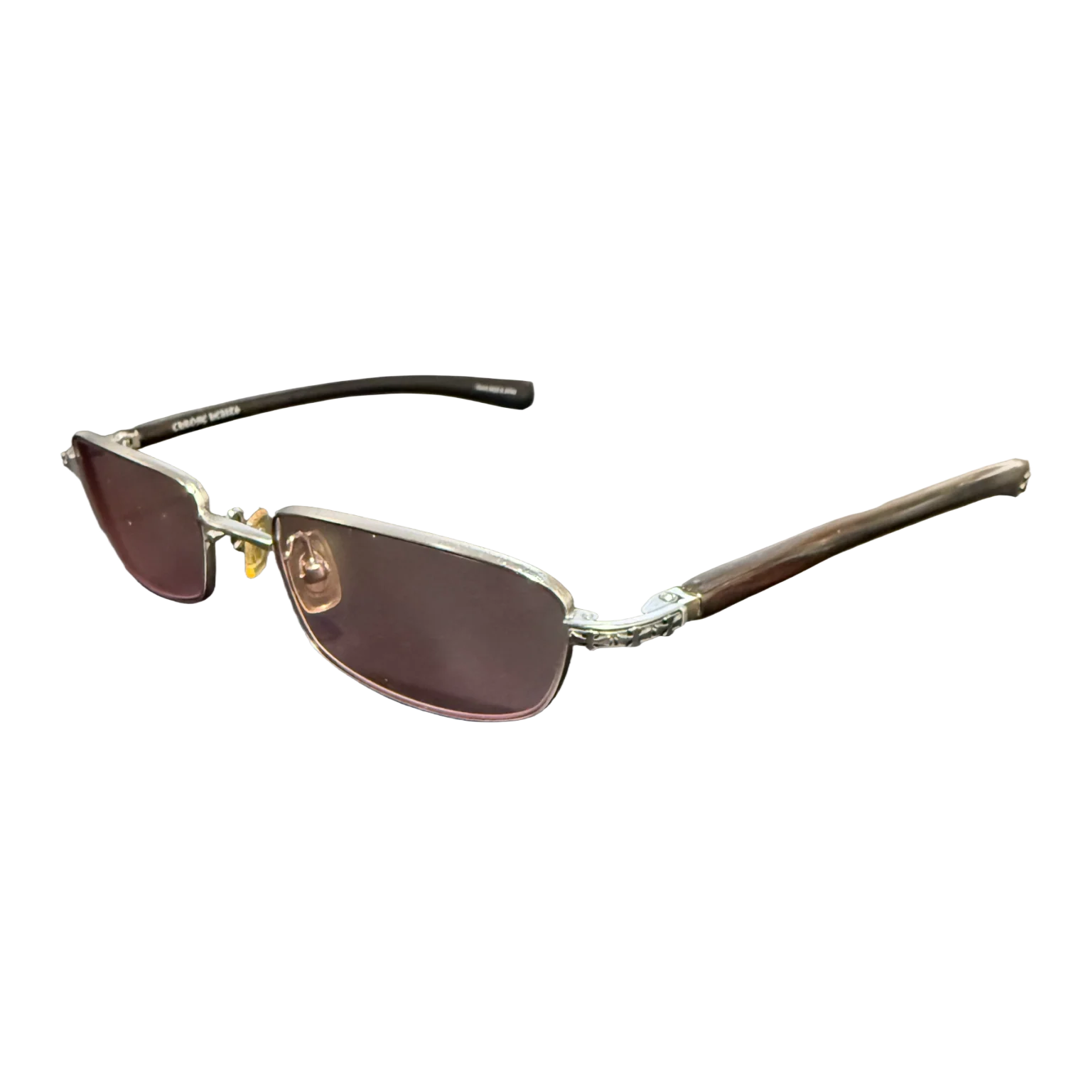 Chrome Hearts 'Velvedere' Dark Brown Sunglasses