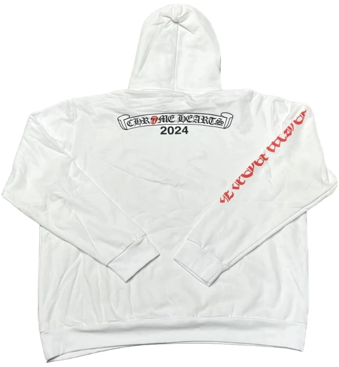 Chrome Hearts 'White' 2024 Rolling Stones Hoodie - Image 2