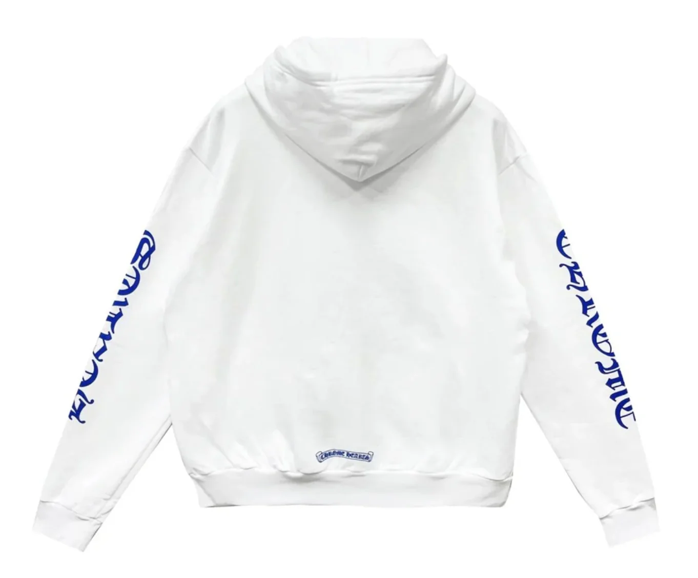 Chrome Hearts 'White/Blue' Vertical Logo Zip Up Hoodie - Image 2