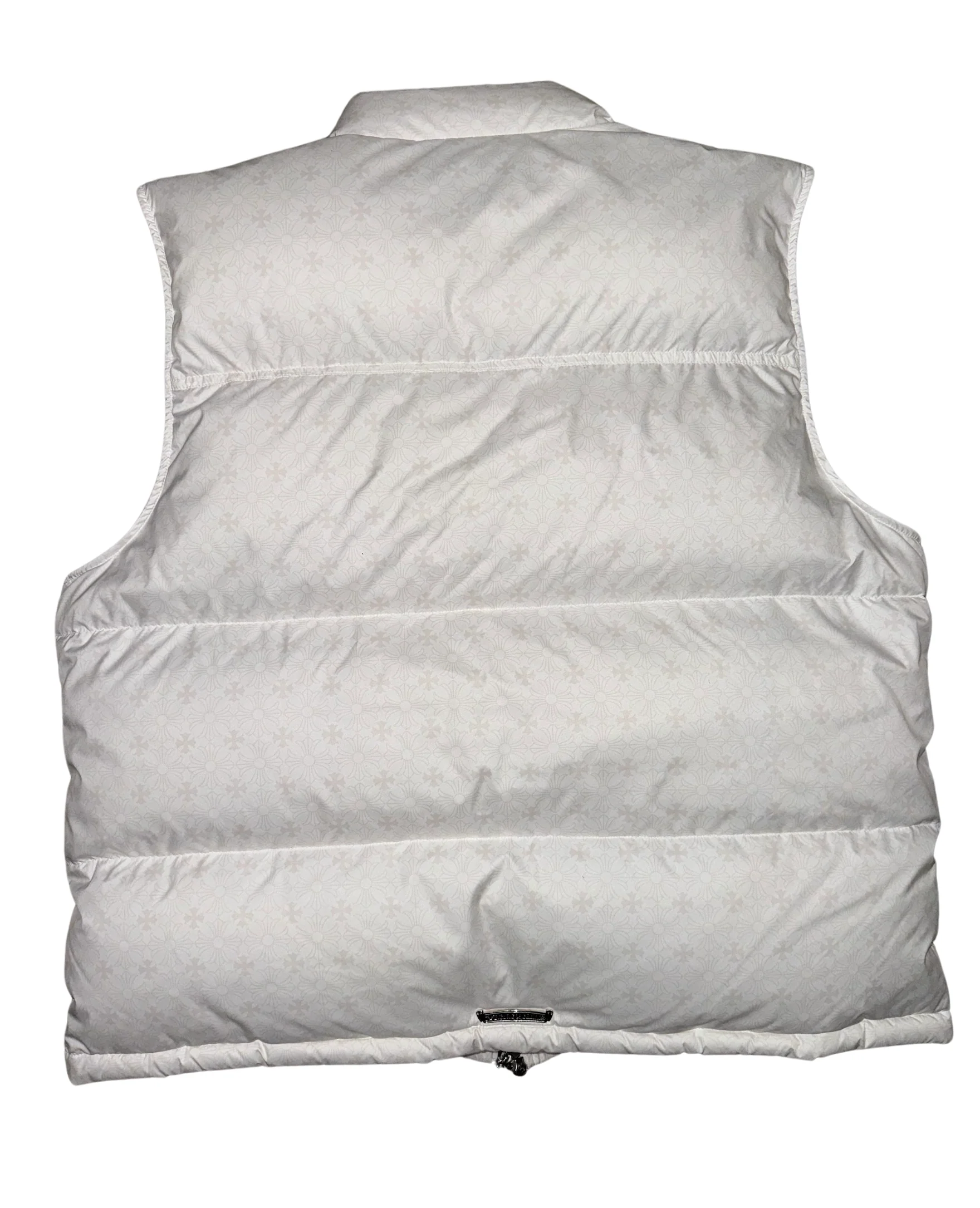 Chrome Hearts 'White' Monogram Puffer Vest - Image 2
