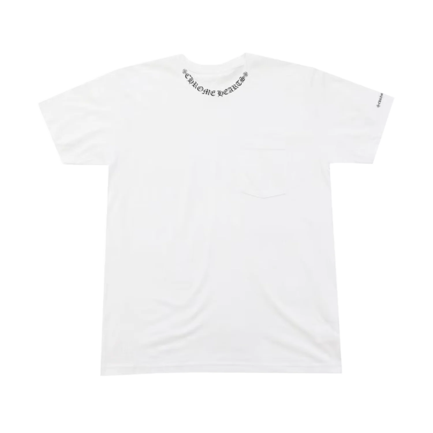 Chrome Hearts 'White' Neck Letters Logo Tee