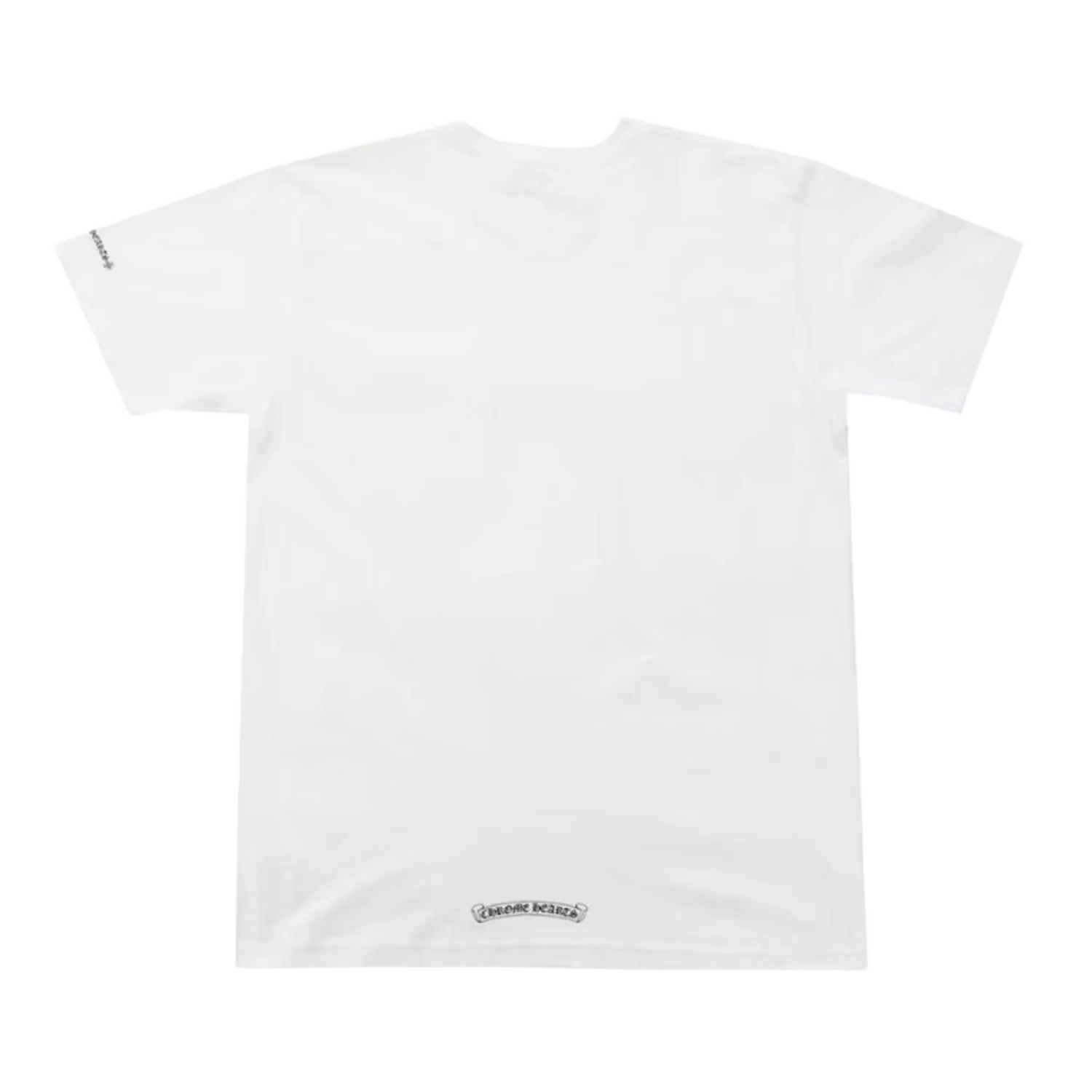 Chrome Hearts 'White' Neck Letters Logo Tee - Image 2