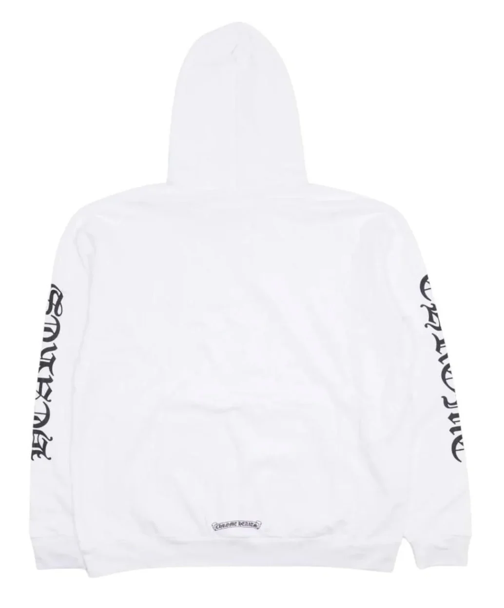 Chrome Hearts 'White' Vertical Logo Hoodie - Image 2