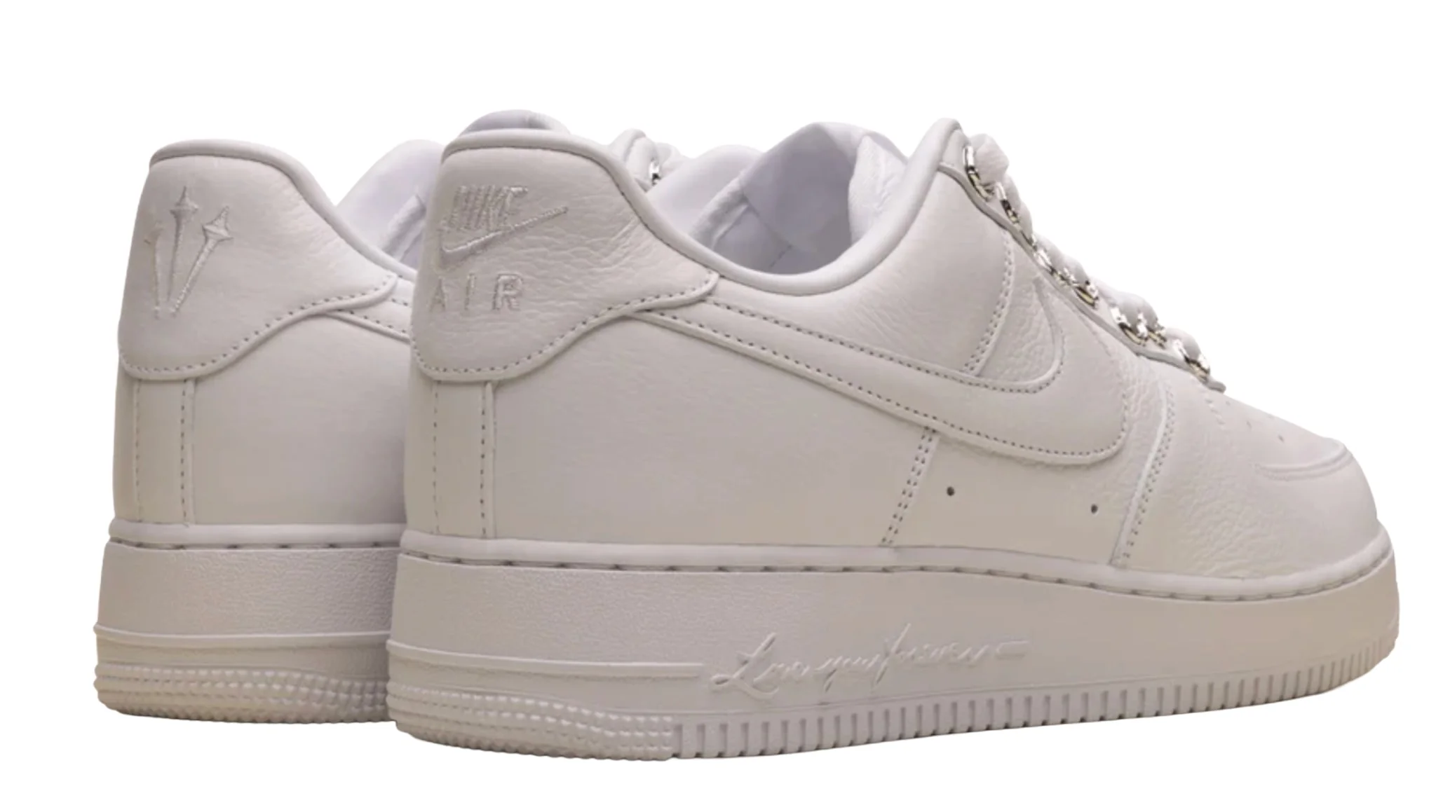 Chrome Hearts x NOCTA 'White' Air Force 1 - Image 2