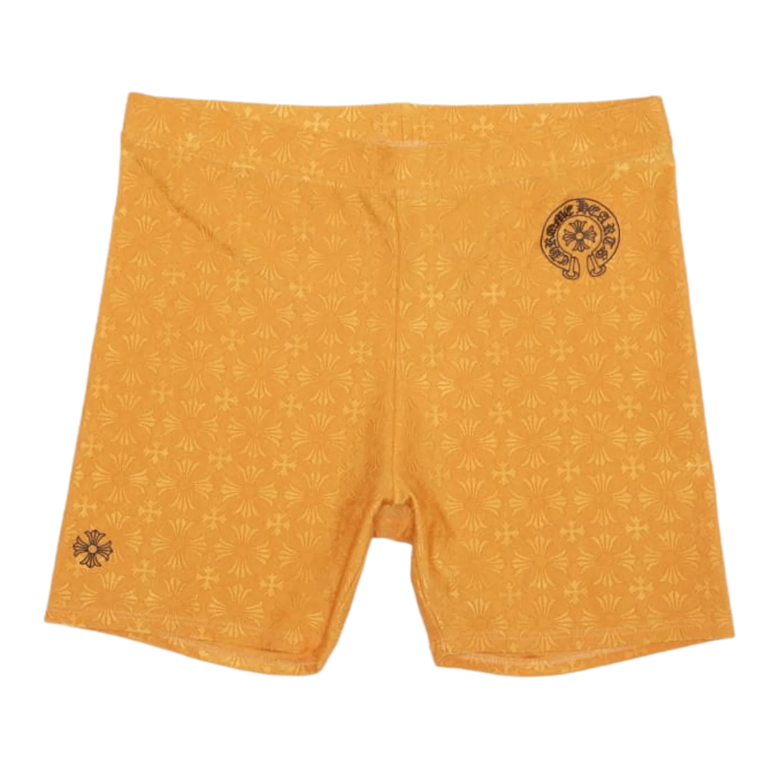 Chrome Hearts 'Yellow' Embossed Cross Shorts