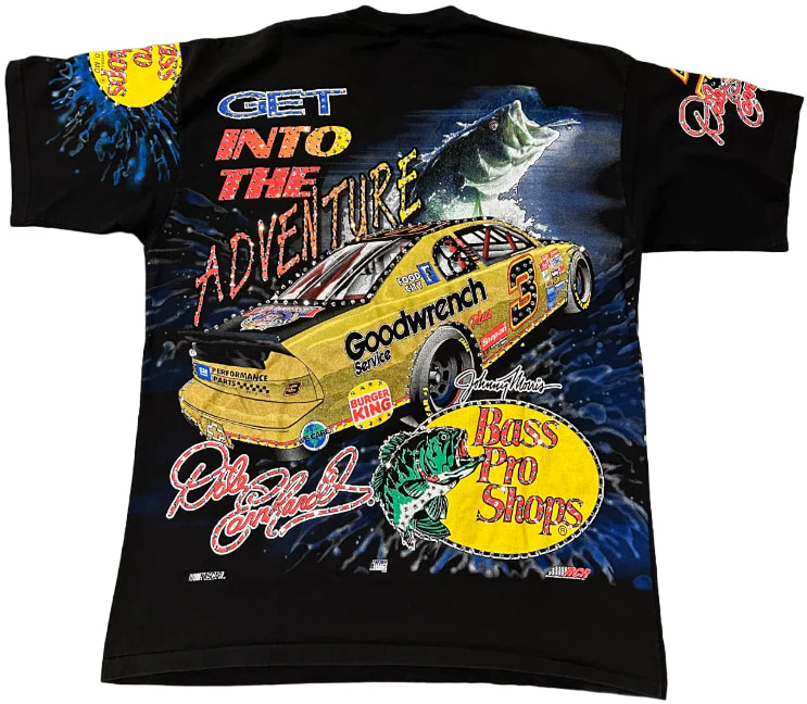 Dale Earnhardt 'The Trhill The Strike' Rhinestone Vintage Tee - Image 2