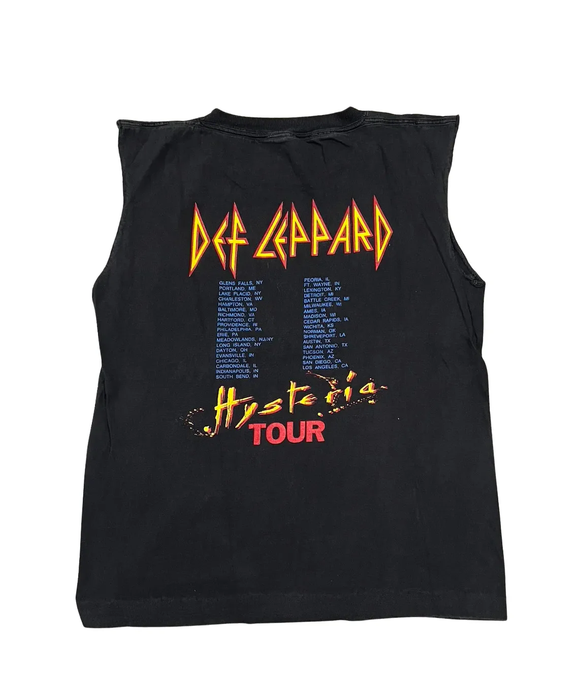Def Leppard 'Hysteria' Vintage Cutoff - Image 2