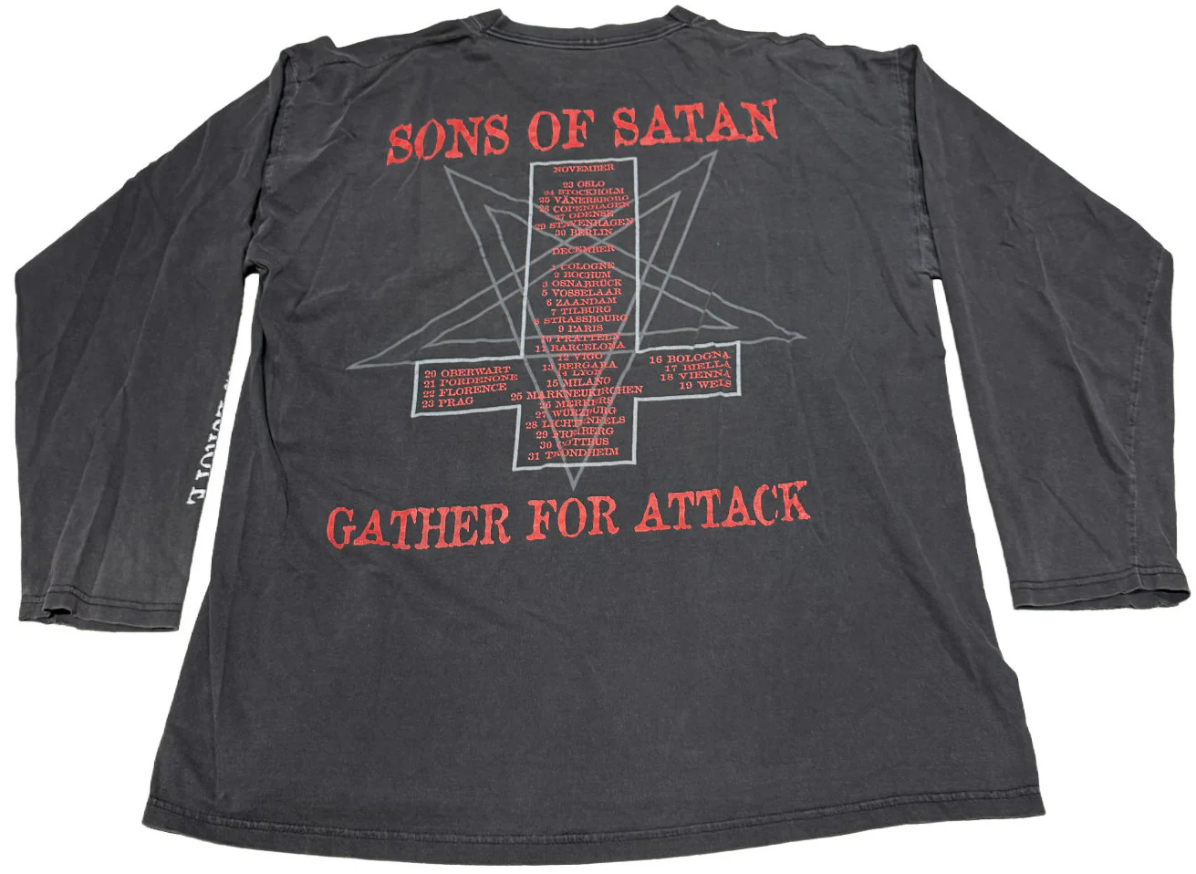 Dimmu Borgir 'Sons of Satan Gather for Attack' Vintage Longsleeve - Image 2