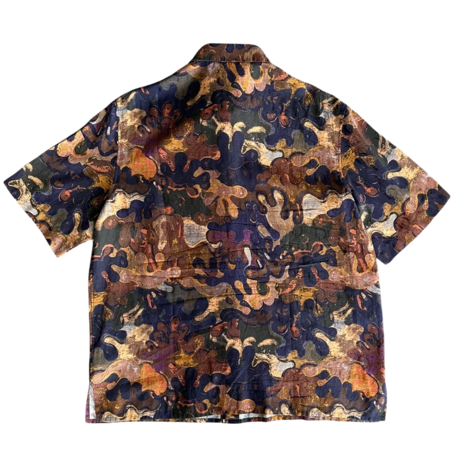 Dior x Peter Doig 'Oblique Camo' Silk Button Up Shirt - Image 2