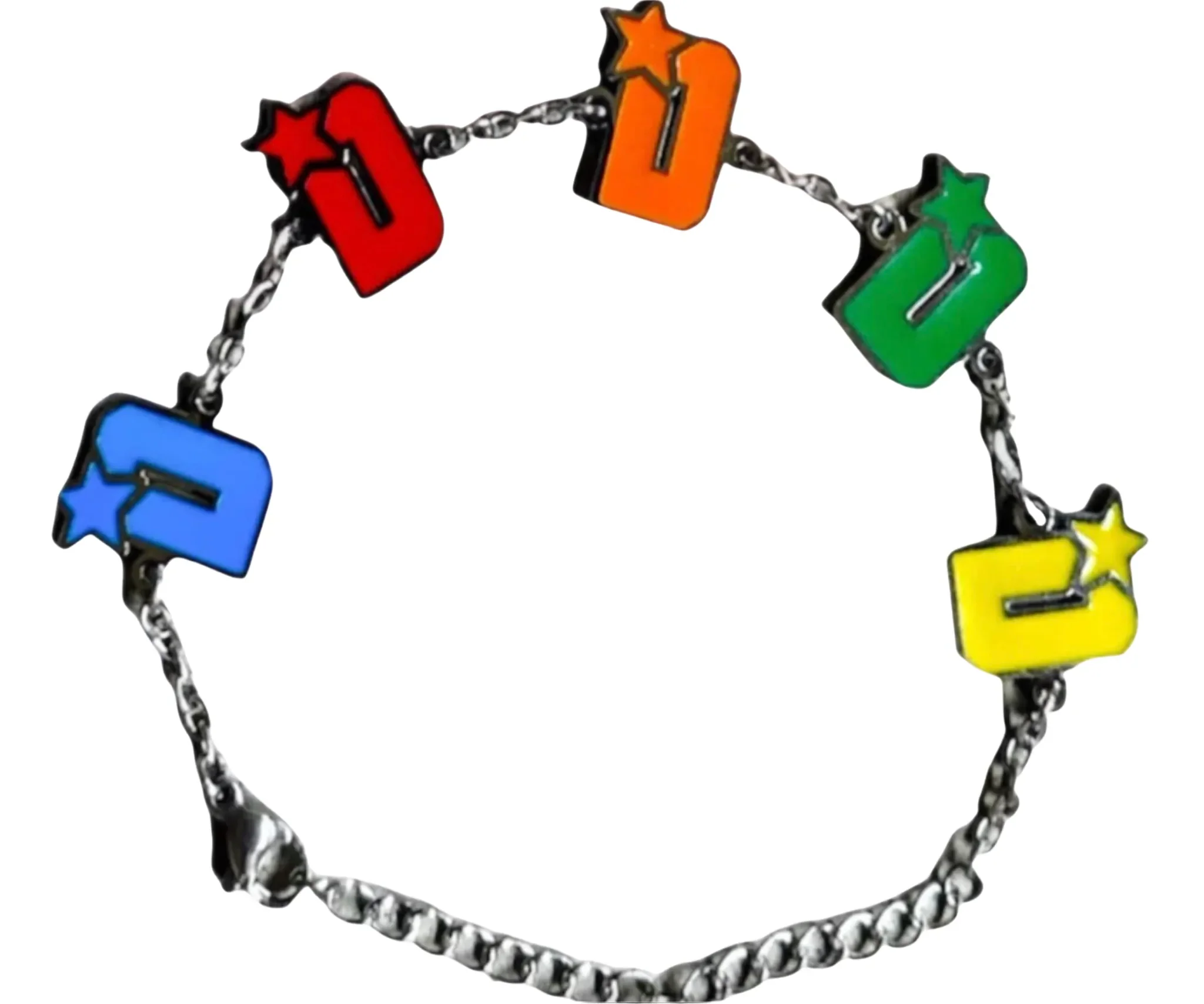 DOS 'Logo' Multicolor/Silver Bracelet