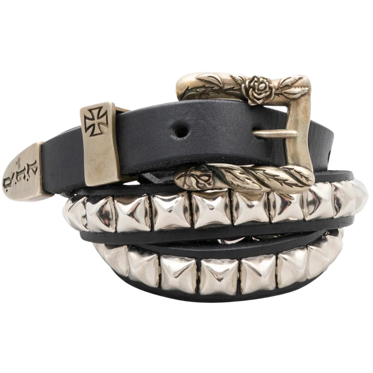 Enfants Riches Déprimés 'Double Studded' Leather Belt