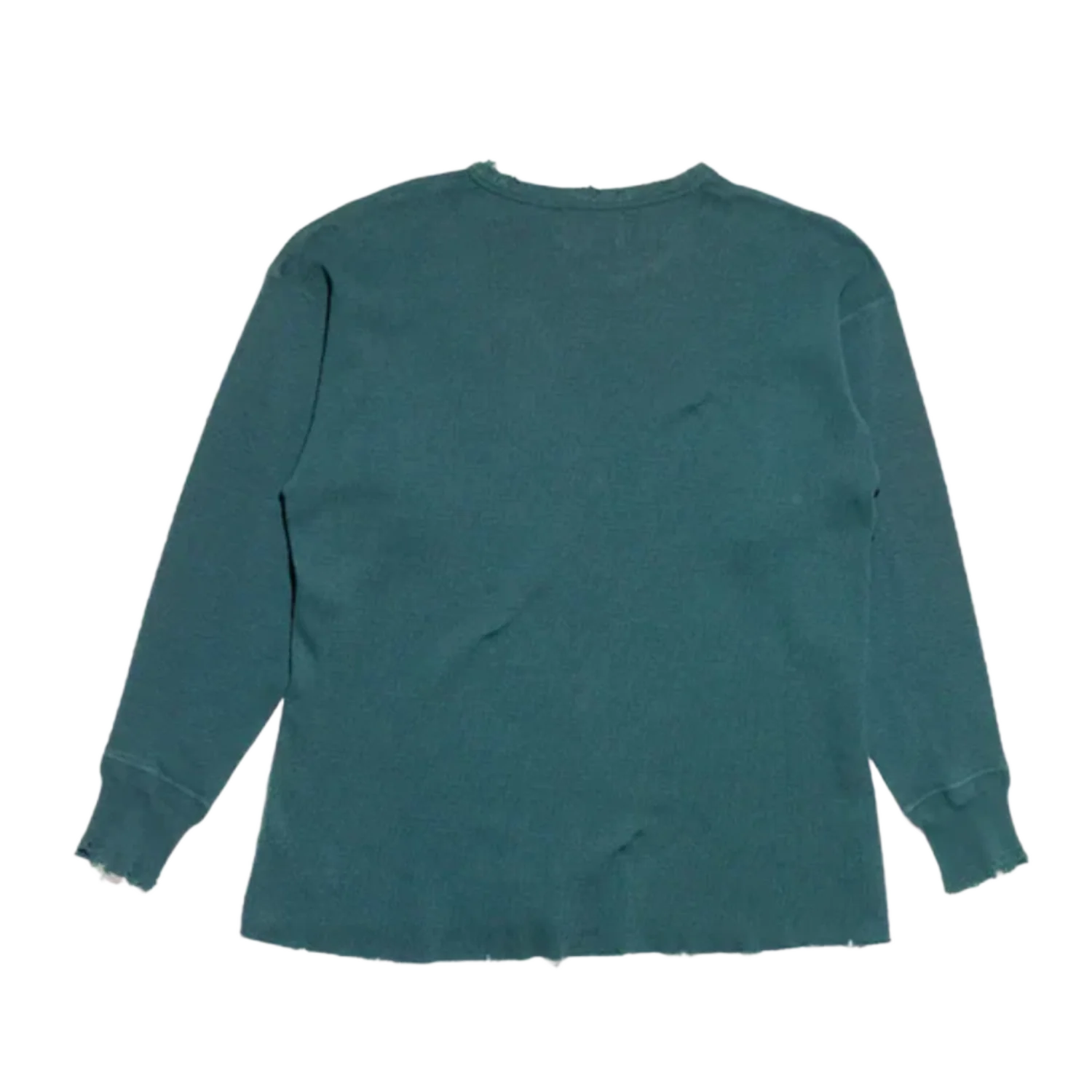 Enfants Riches Déprimés 'Forest Green Classic Logo' Distressed Thermal Longsleeve - Image 2