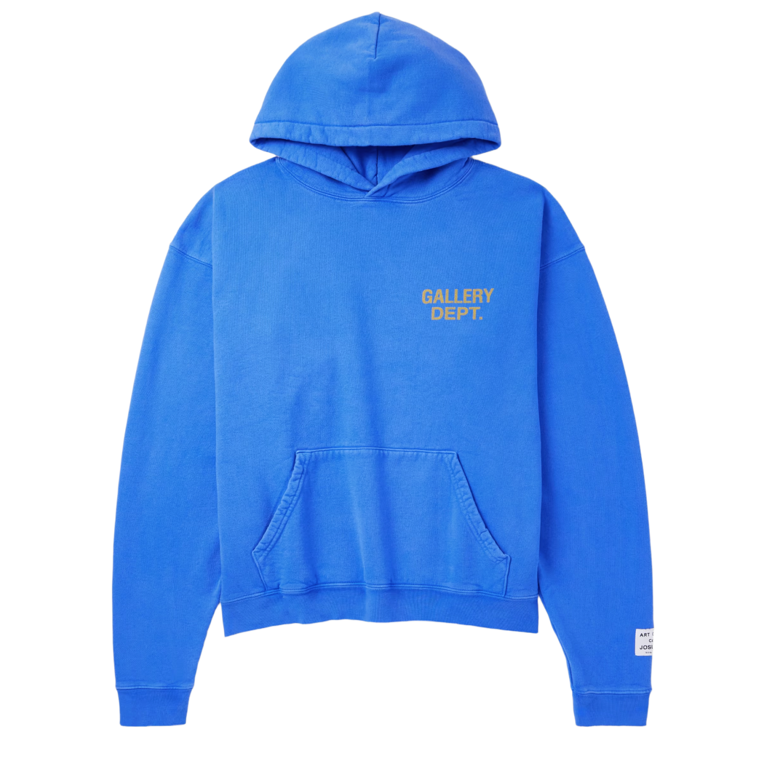 Gallery Dept. 'Yellow Logo' Blue Hoodie