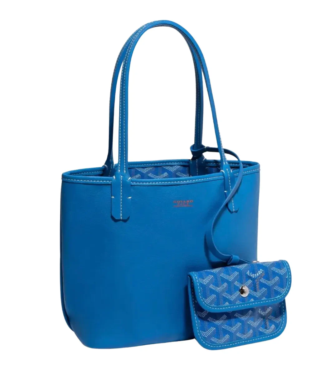 Goyard 'Anjou Mini' Blue Bag - Image 2