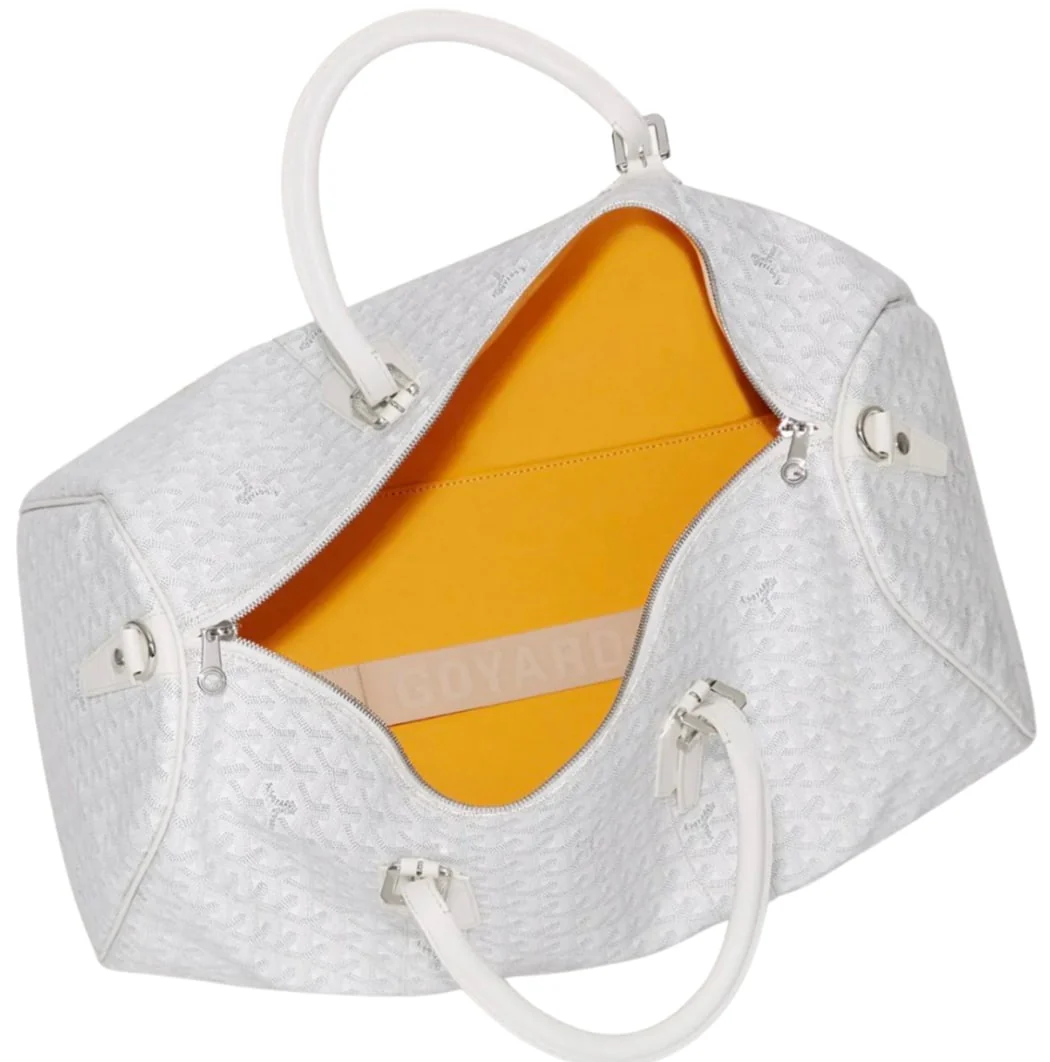 Goyard 'Boston 50' White Duffle Bag - Image 2