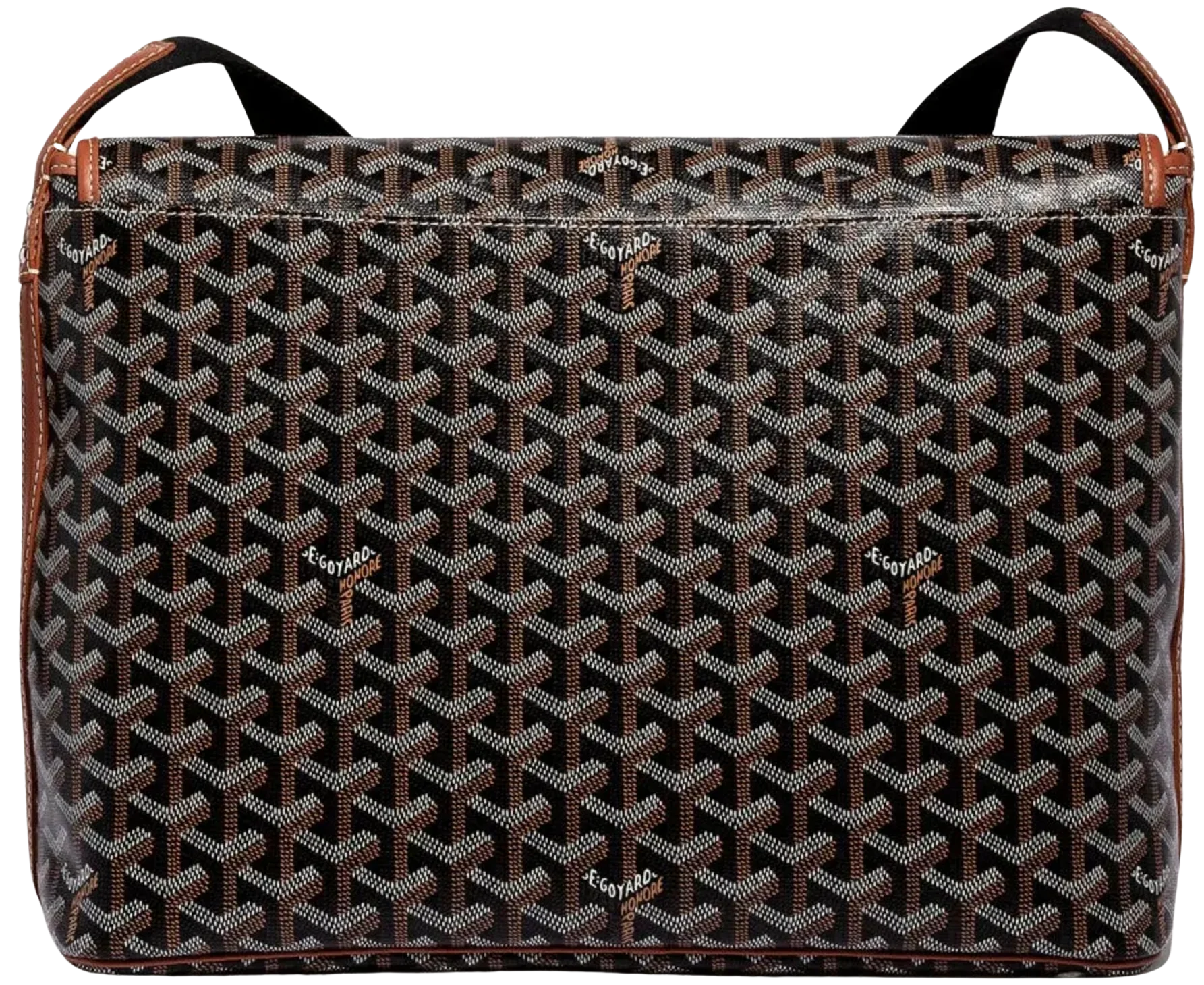 Goyard 'Capetien MM' Black/Tan Messenger Bag - Image 2