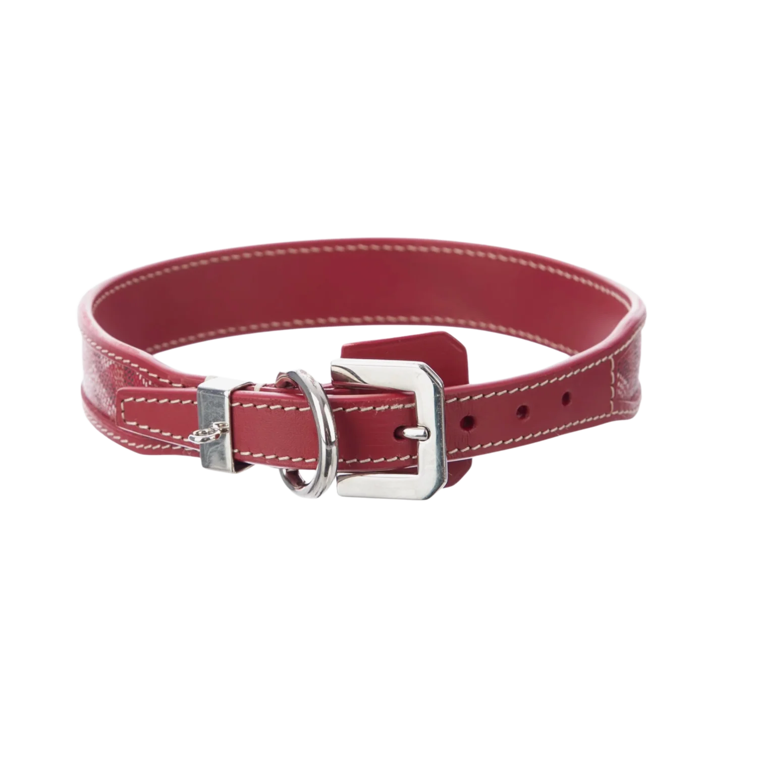 Goyard Edmond 'Red' Dog Collar and Leash - Image 3