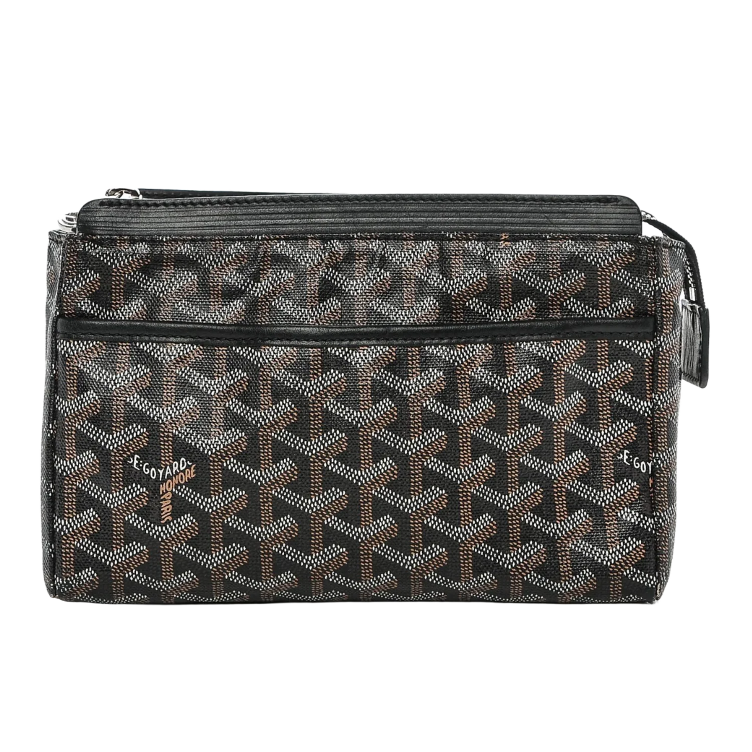 Goyard 'Goyardine Miroir' Black PM Toiletry Bag