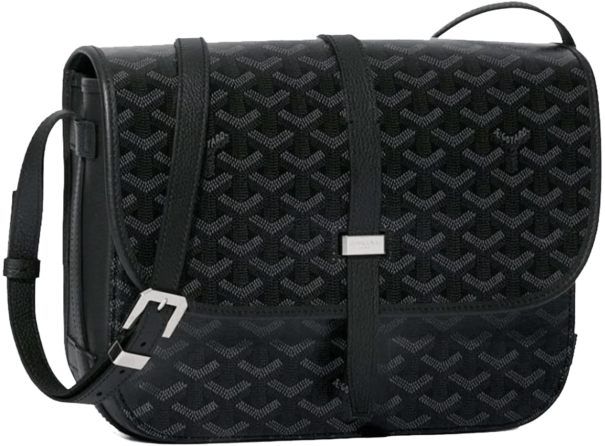 Goyard 'Jet Black' Belvedere MM Bag