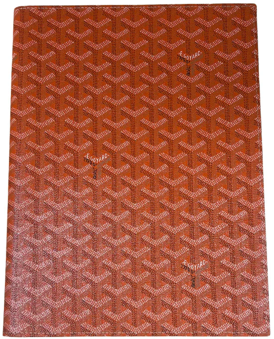 Goyard 'Orange' Thabo Notebook Holder 84 (Medium)