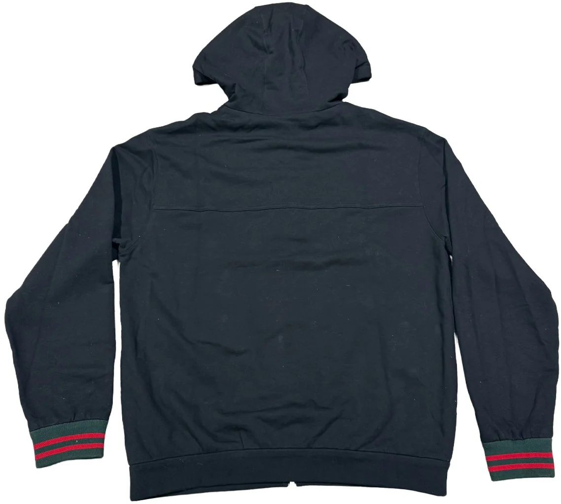 Gucci 'GG' Jersey Hooded Zip Up Hoodie - Image 2
