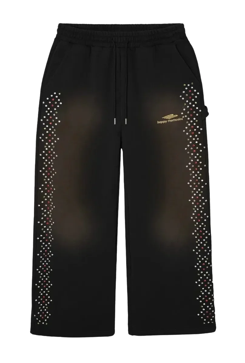 Happy Memories Don't Die HMDD 'Crystal' Black Sweatpants
