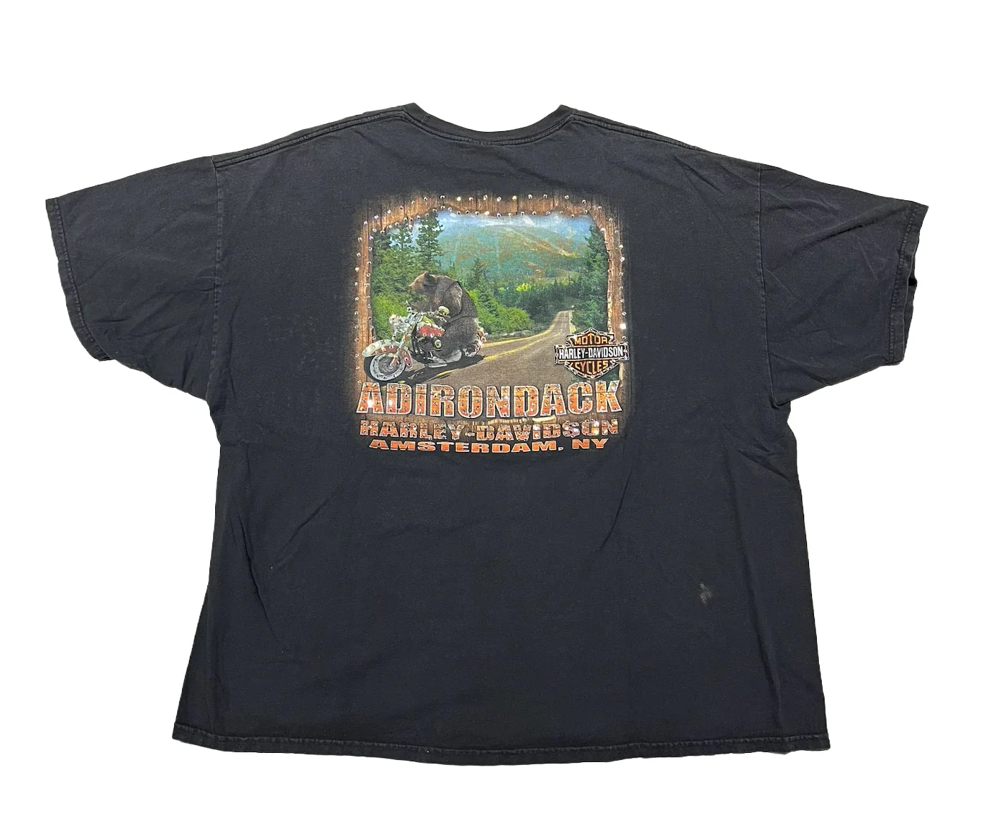 Harley Davidson 'Adirondack' Rhinestone Vintage Tee - Image 2