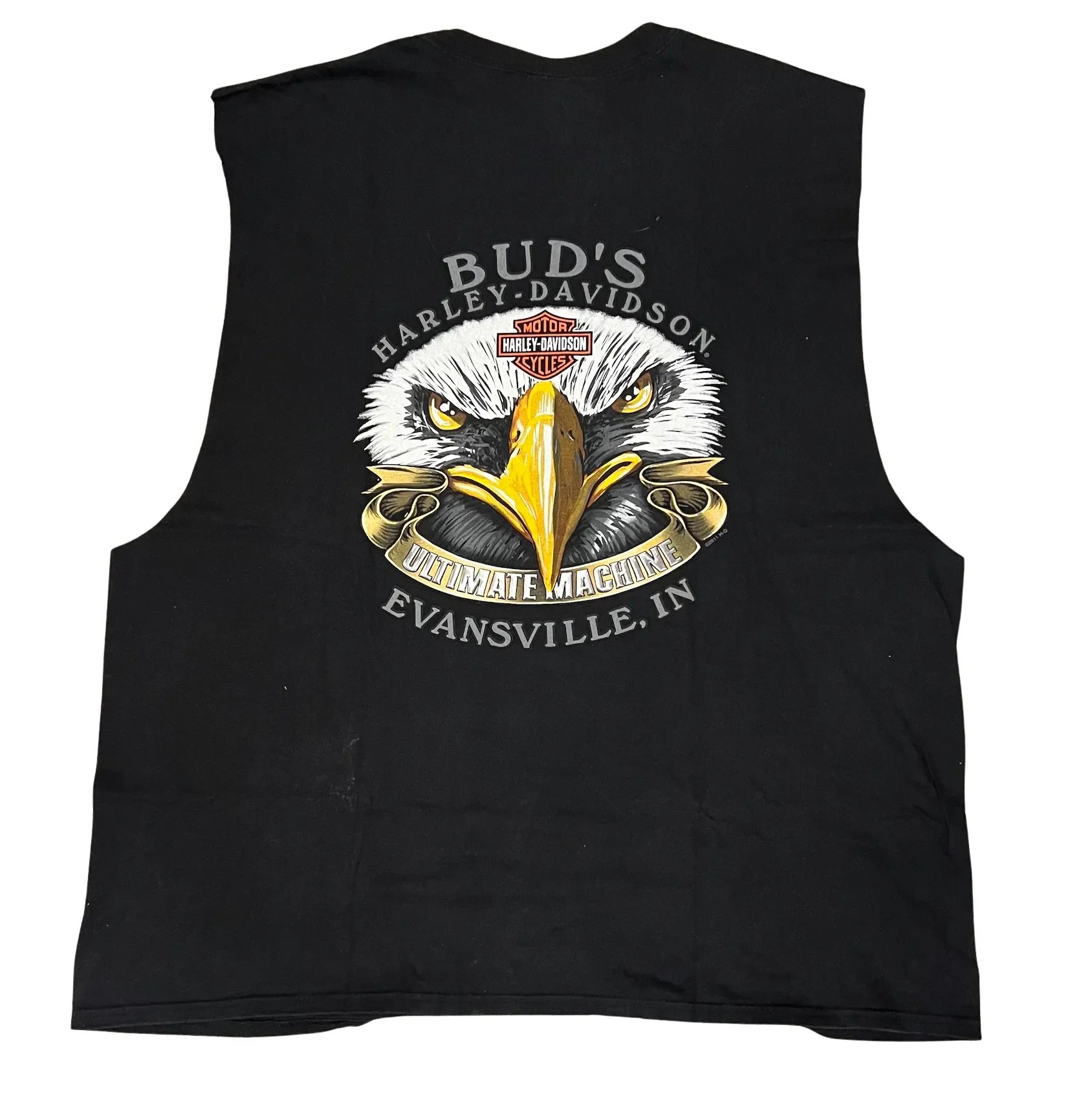Harley Davidson 'Attitude' Vintage Cutoff - Image 2