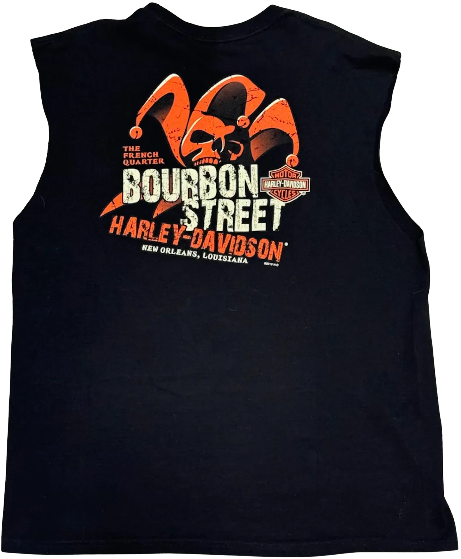 Harley Davidson 'Bourbon St' Vintage Cutoff Tee - Image 2