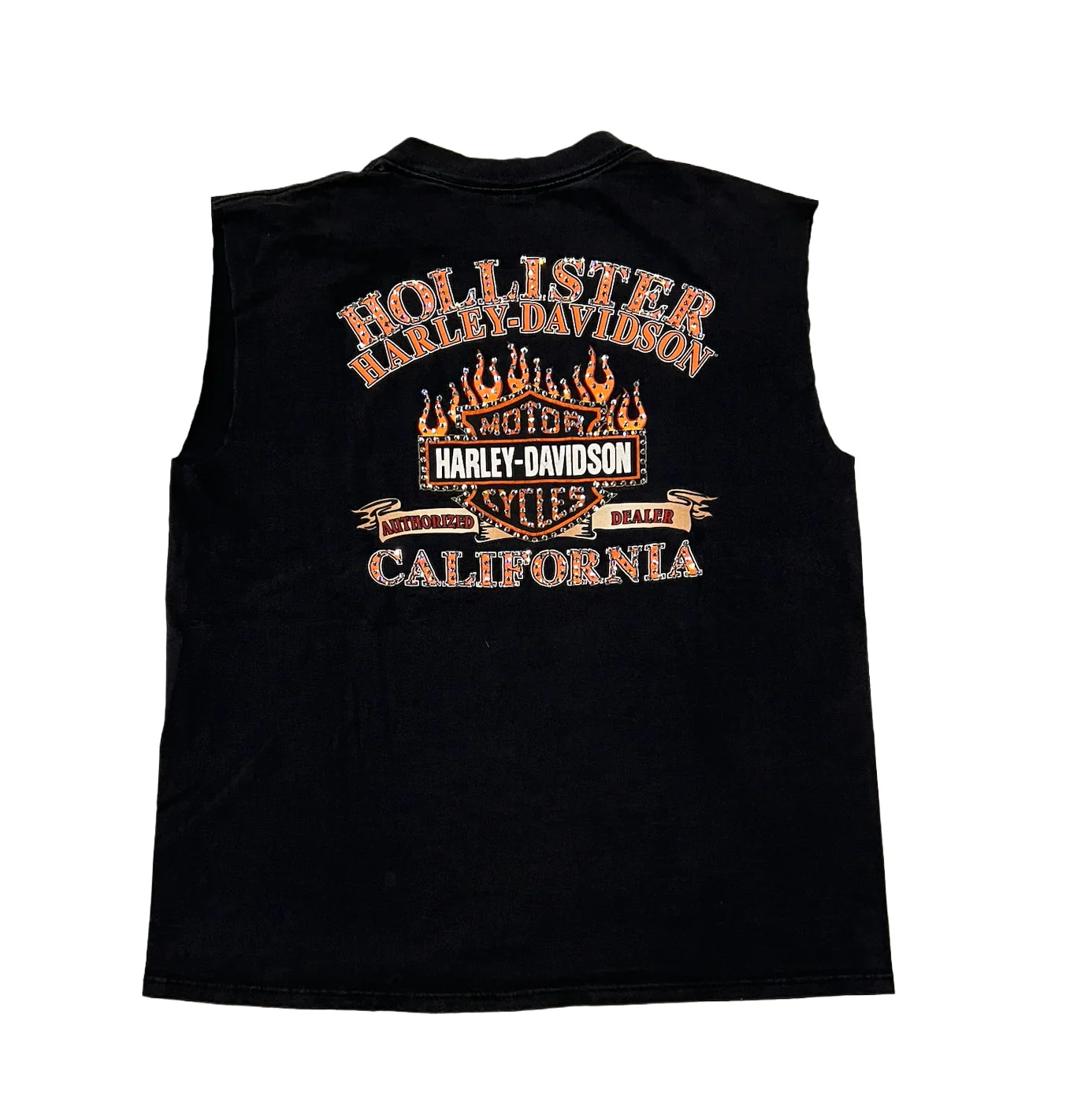 Harley Davidson 'California' Rhinestone Vintage Cutoff - Image 2