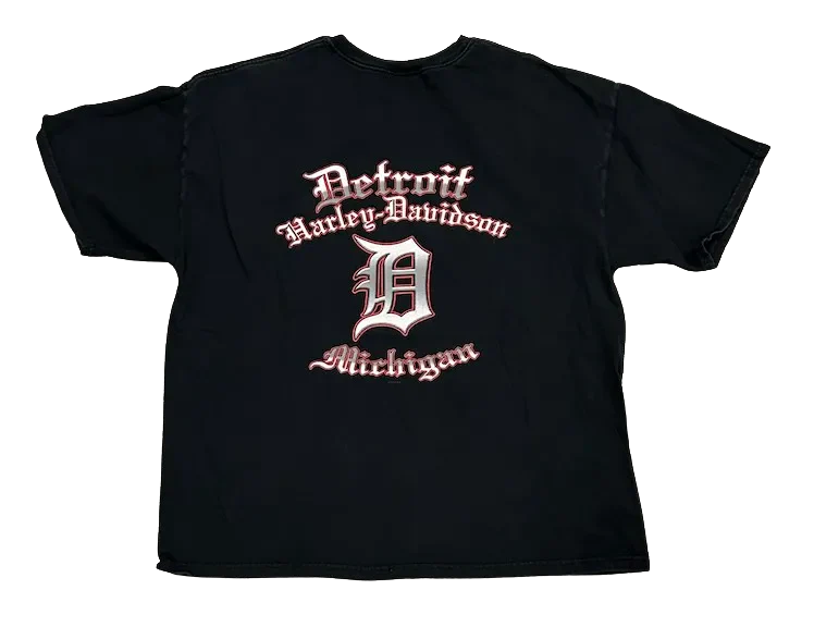 Harley Davidson 'Detroit' Vintage Tee - Image 2
