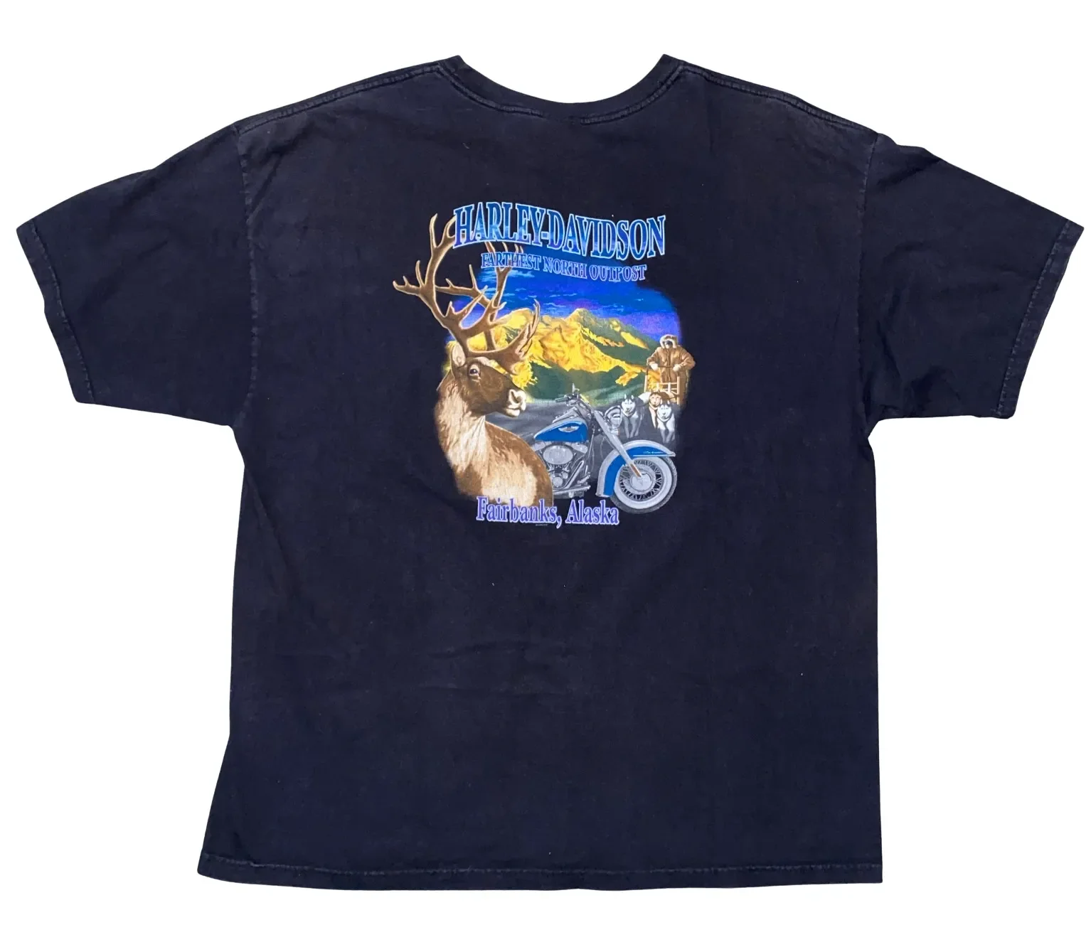 Harley Davidson 'Fairbanks, AK' Vintage Tee - Image 2