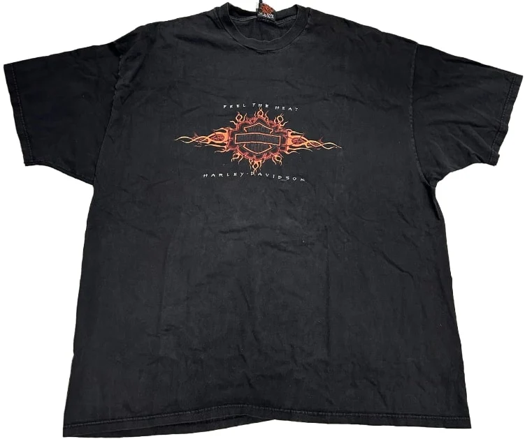 Harley Davidson 'Feel The Heat' Vintage Tee