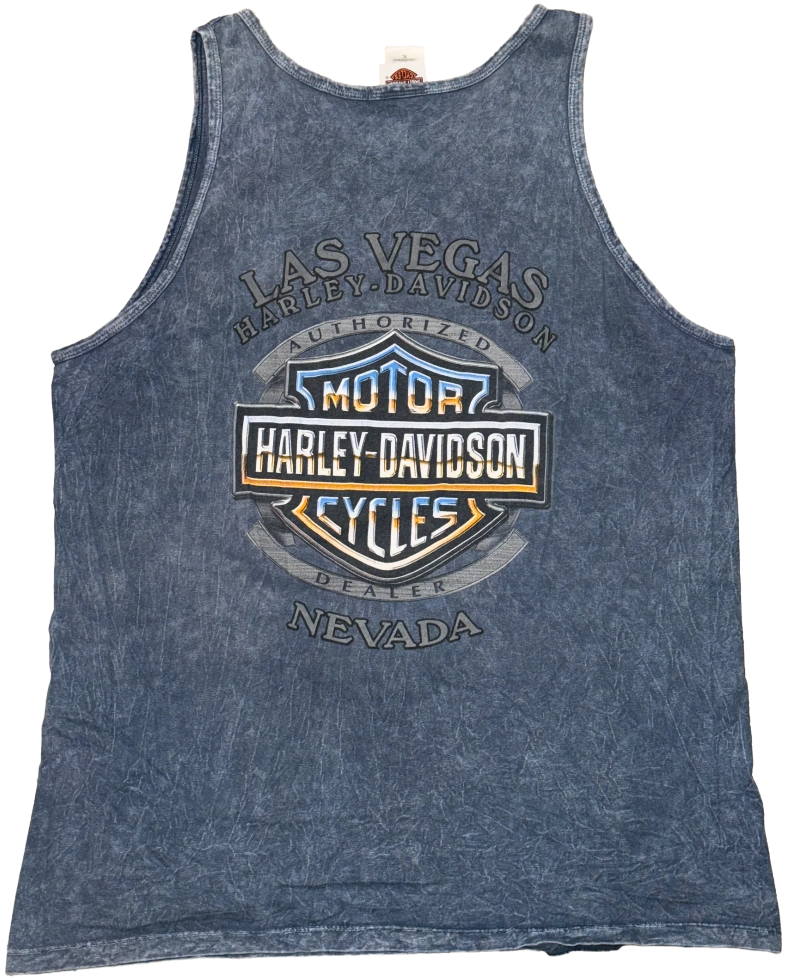 Harley Davidson 'Las Vegas 2009' Vintage Tank Tee - Image 2