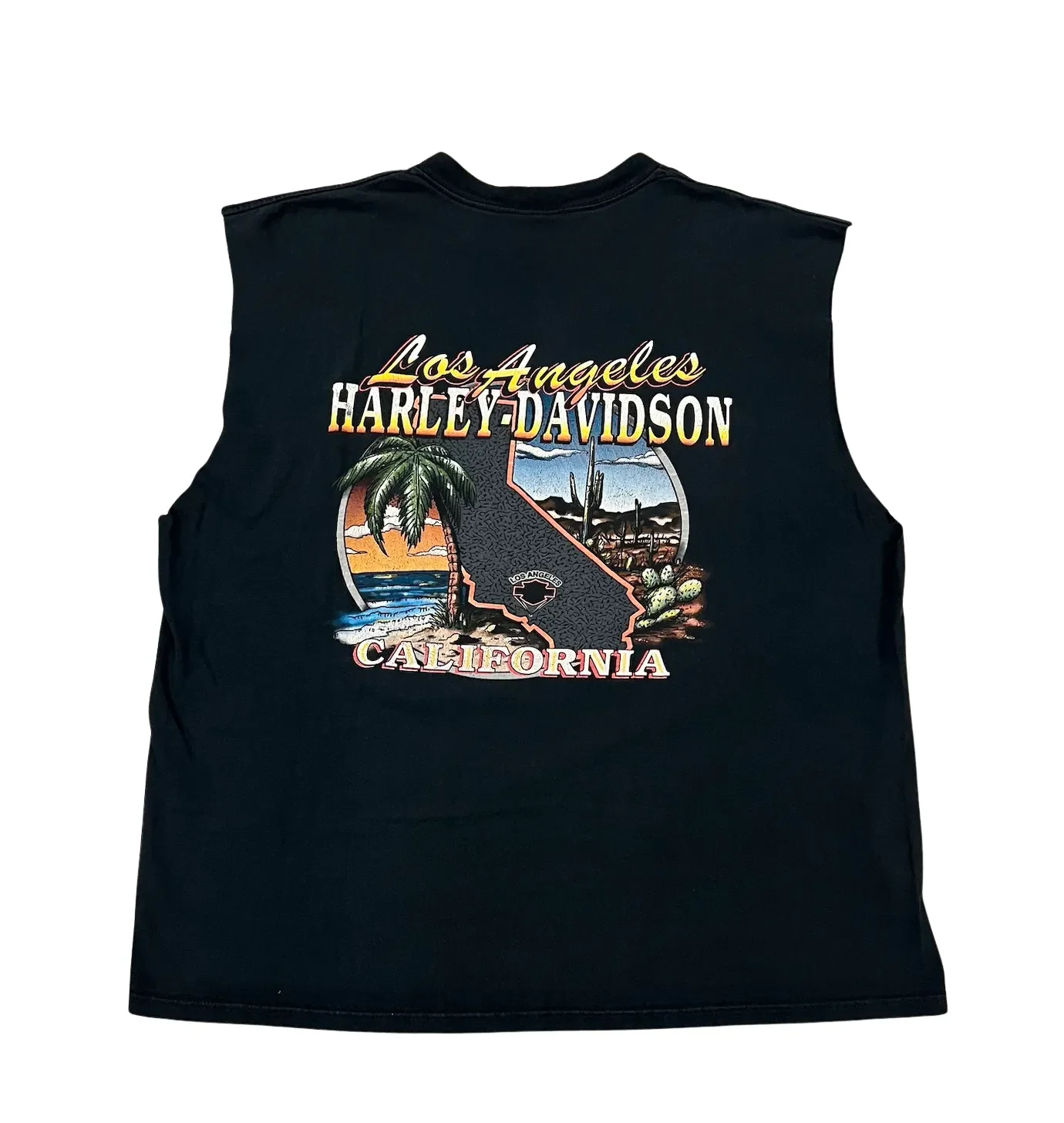Harley Davidson 'Los Angeles, CA' Vintage Cutoff - Image 2