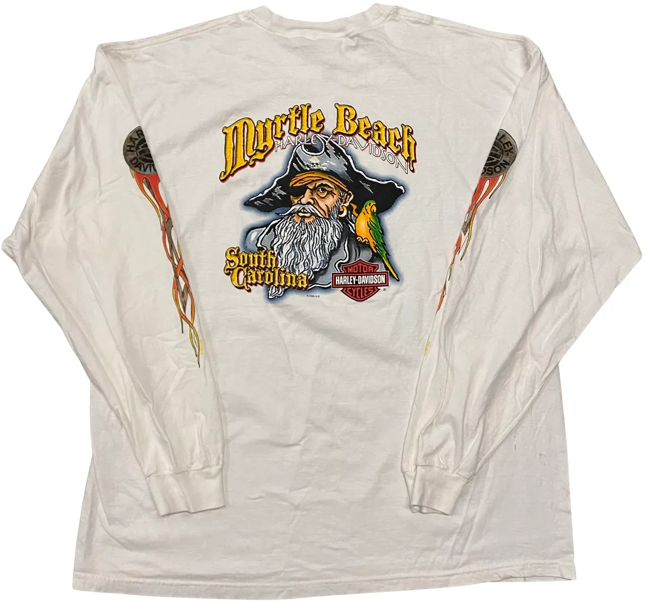 Harley Davidson 'Myrtle Beach' L/S Vintage Tee - Image 2