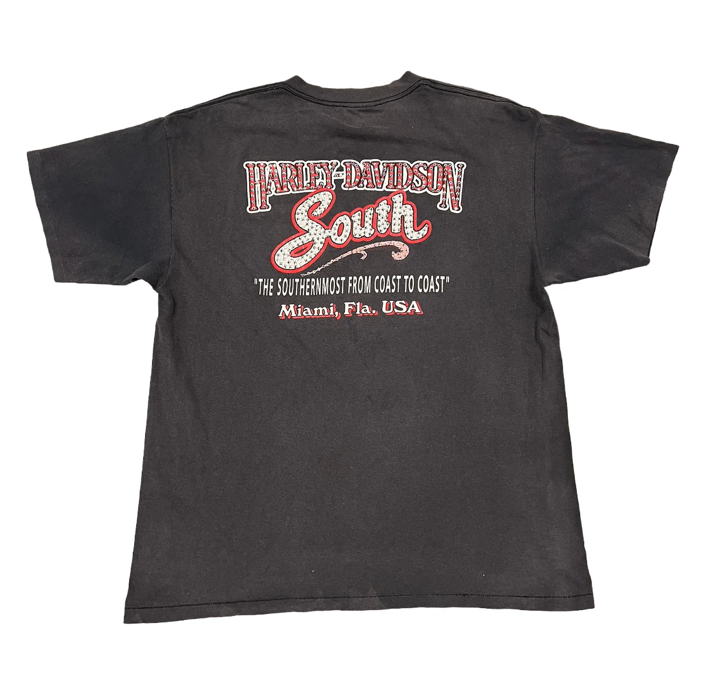 Harley Davidson 'Night Flight' Rhinestone Vintage Tee - Image 2