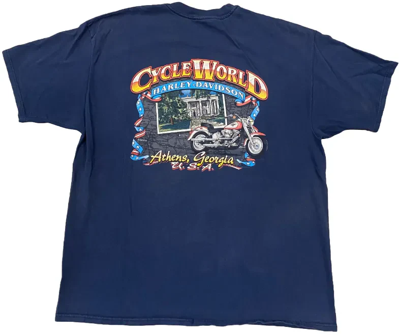 Harley Davidson 'One Hot Piece Of Steel' Vintage Tee - Image 2