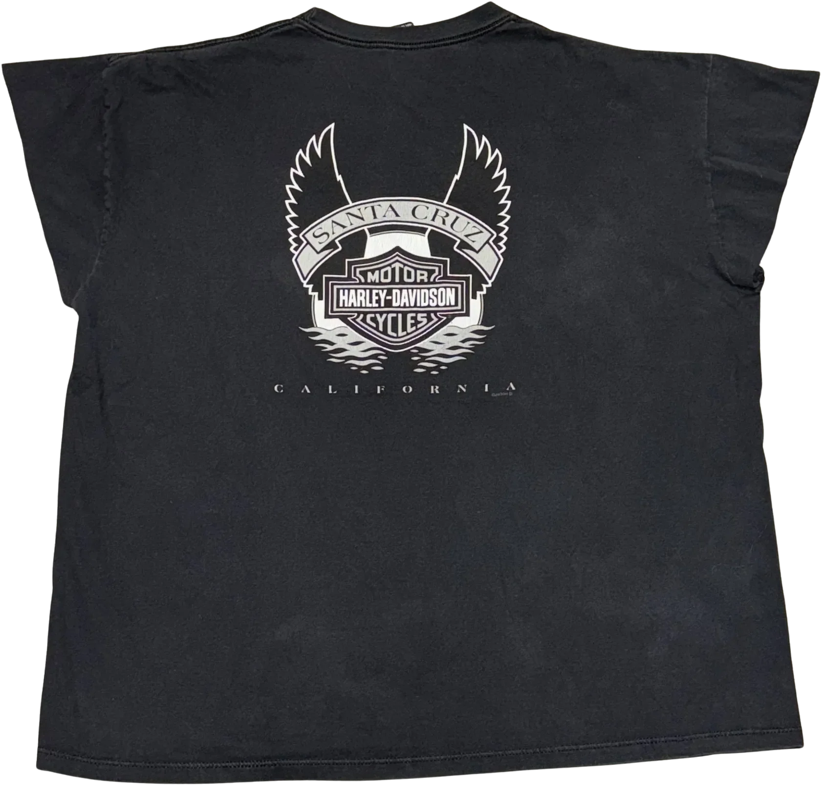 Harley Davidson 'Santa Cruz' Vintage Cutoff Tee - Image 2