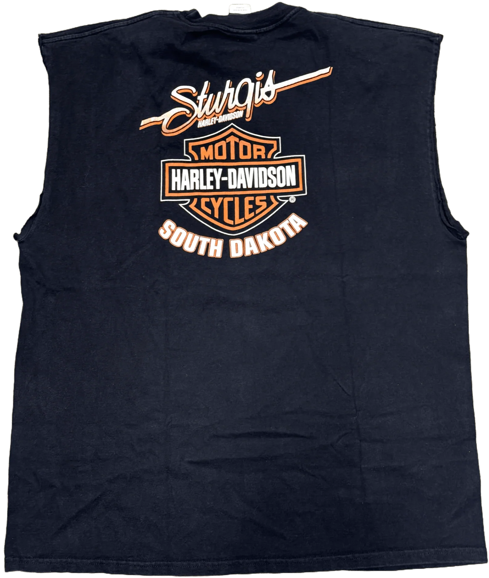 Harley Davidson 'South Dakota' Vintage Sturgis Cutoff Tee - Image 2