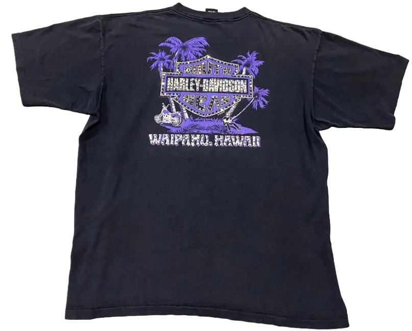 Harley Davidson 'South Seas' Rhinestone Vintage Tee - Image 2