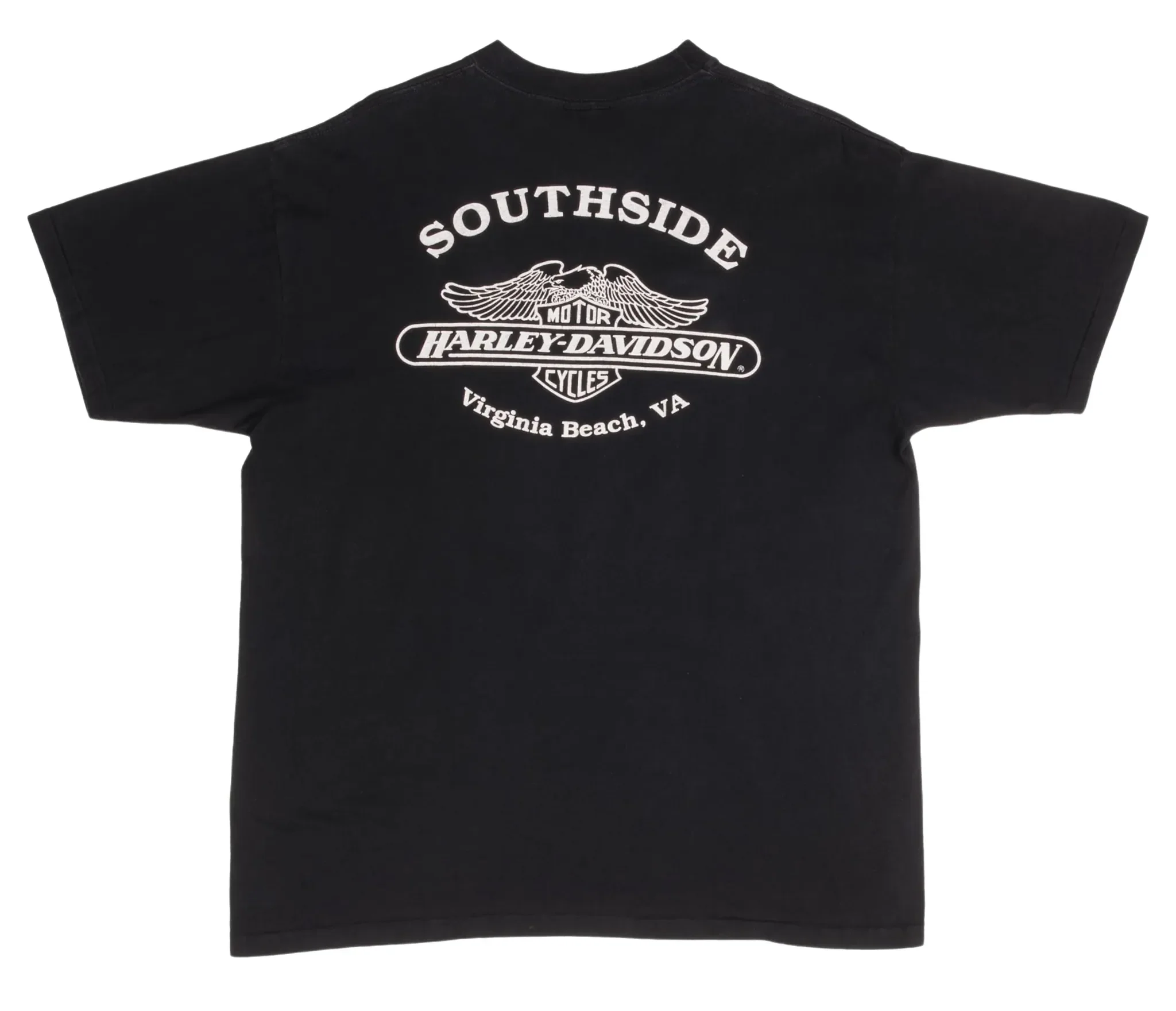Harley Davidson 'Southside VA Beach' 1991 Vintage Tee - Image 2