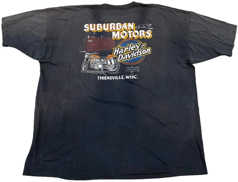 Harley Davidson 'Suburban Motors' Vintage Pocket Tee - Image 2