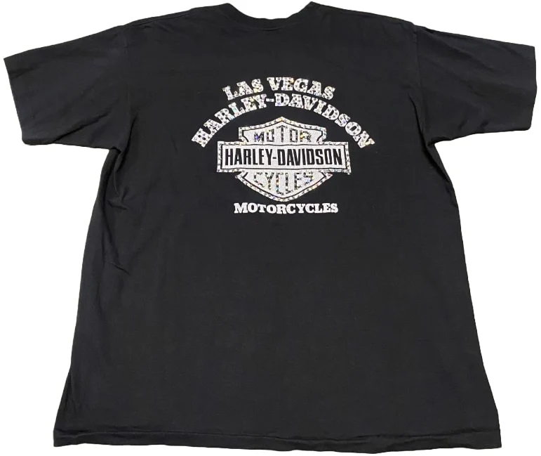 Harley Davidson 'Sweet Chrome' Rhinestone Vintage Tee - Image 2