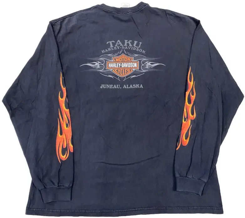 Harley Davidson 'Taku' Vintage L/S Tee - Image 2