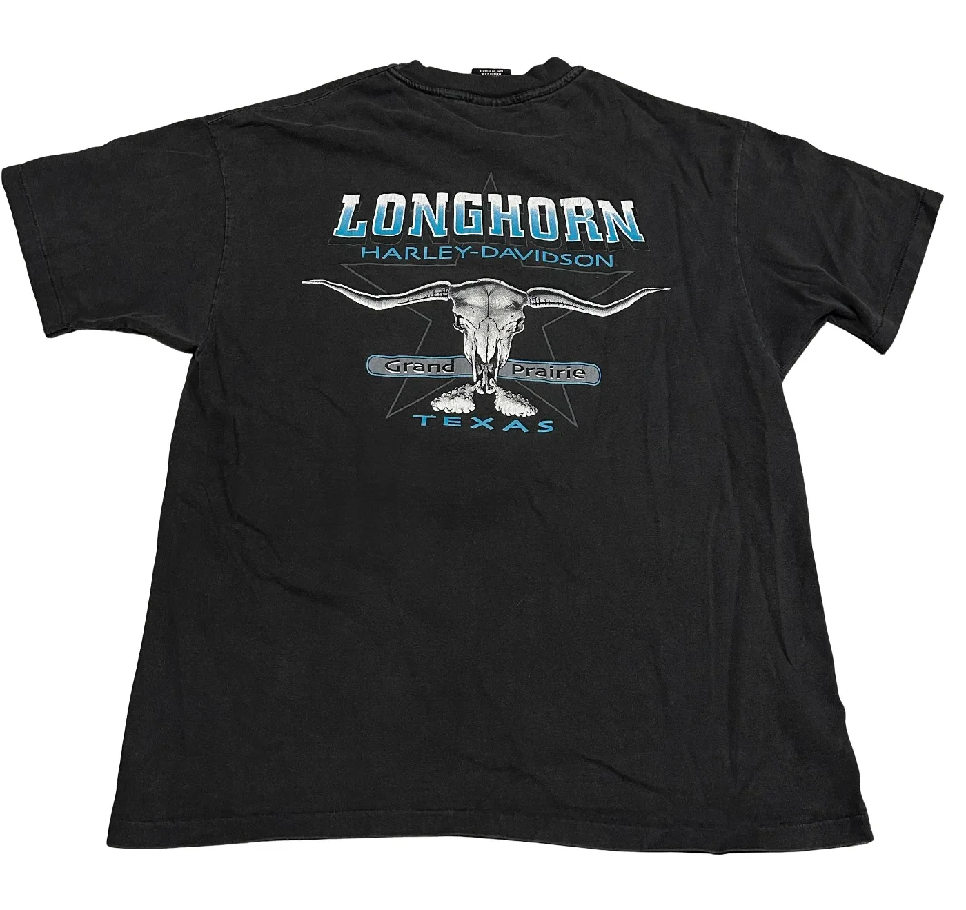Harley Davidson 'Texas Longhorn' 1996 Vintage Tee - Image 2